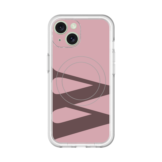 スリムプロテクションプレミアムケース with MagSafe［ オリジナル - initial color - W dusty pink ］