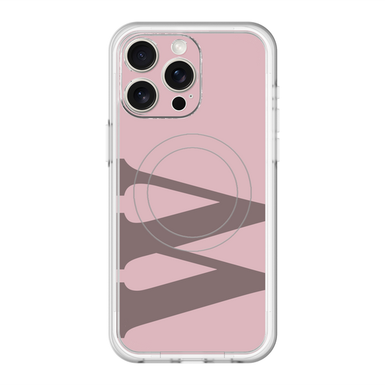 スリムプロテクションプレミアムケース with MagSafe［ オリジナル - initial color - W dusty pink ］