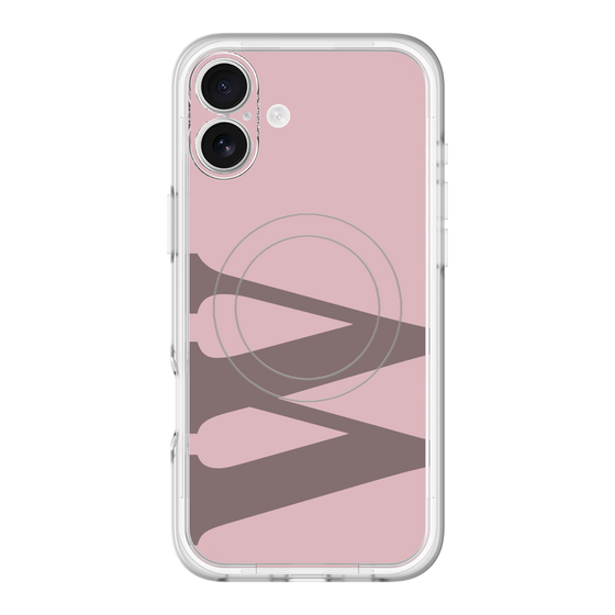 スリムプロテクションプレミアムケース with MagSafe［ オリジナル - initial color - W dusty pink ］