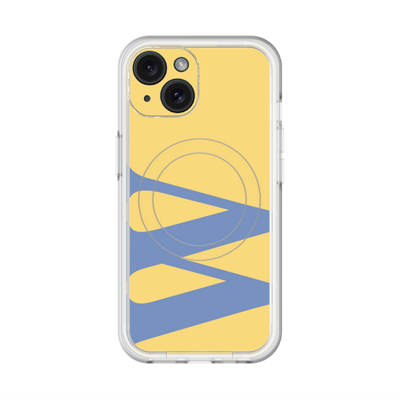 スリムプロテクションプレミアムケース with MagSafe［ オリジナル - initial color - W yellow ］
