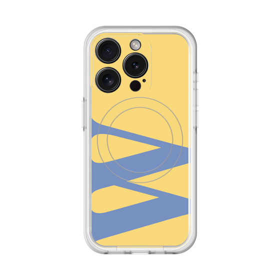 スリムプロテクションプレミアムケース with MagSafe［ オリジナル - initial color - W yellow ］