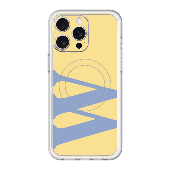 スリムプロテクションプレミアムケース with MagSafe［ オリジナル - initial color - W yellow ］