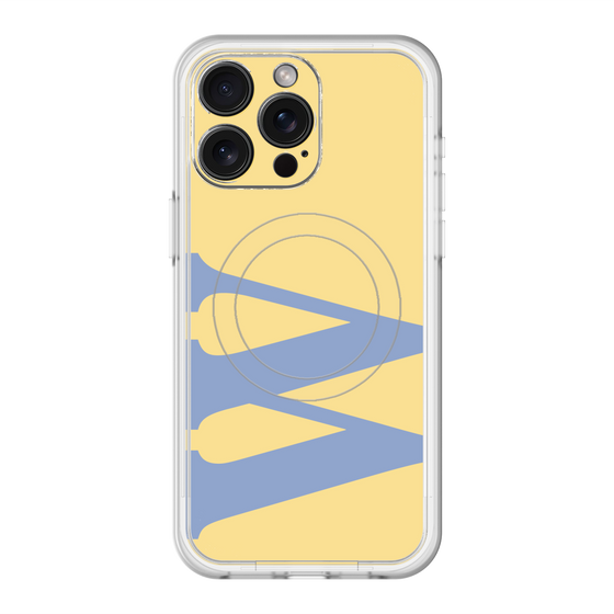 スリムプロテクションプレミアムケース with MagSafe［ オリジナル - initial color - W yellow ］