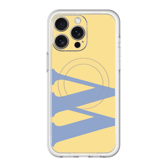 スリムプロテクションプレミアムケース with MagSafe［ オリジナル - initial color - W yellow ］