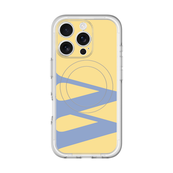 スリムプロテクションプレミアムケース with MagSafe［ オリジナル - initial color - W yellow ］