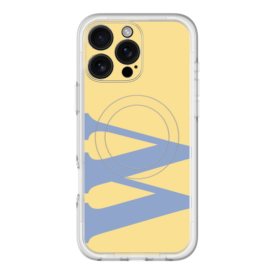 スリムプロテクションプレミアムケース with MagSafe［ オリジナル - initial color - W yellow ］