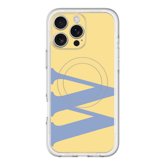 スリムプロテクションプレミアムケース with MagSafe［ オリジナル - initial color - W yellow ］