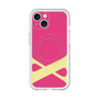 スリムプロテクションプレミアムケース with MagSafe［ オリジナル - initial color - X pink ］