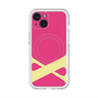 スリムプロテクションプレミアムケース with MagSafe［ オリジナル - initial color - X pink ］
