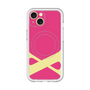 スリムプロテクションプレミアムケース with MagSafe［ オリジナル - initial color - X pink ］