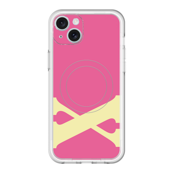 スリムプロテクションプレミアムケース with MagSafe［ オリジナル - initial color - X pink ］