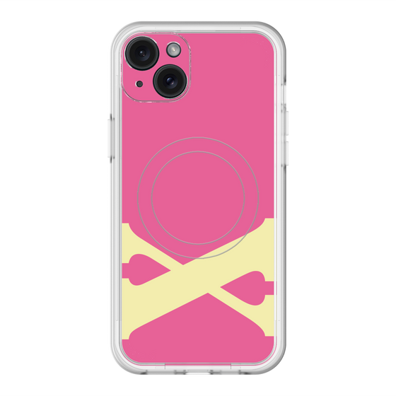 スリムプロテクションプレミアムケース with MagSafe［ オリジナル - initial color - X pink ］