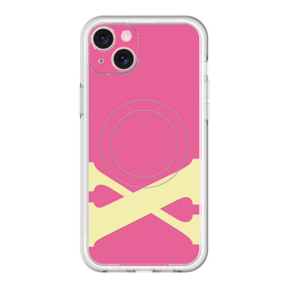 スリムプロテクションプレミアムケース with MagSafe［ オリジナル - initial color - X pink ］