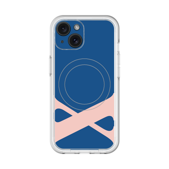 スリムプロテクションプレミアムケース with MagSafe［ オリジナル - initial color - X navy ］