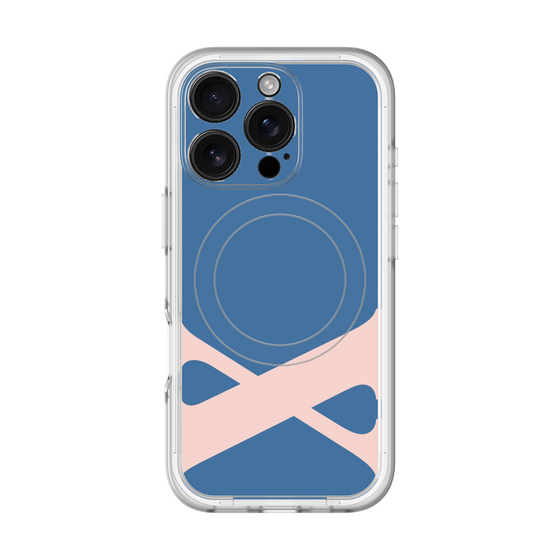 スリムプロテクションプレミアムケース with MagSafe［ オリジナル - initial color - X navy ］
