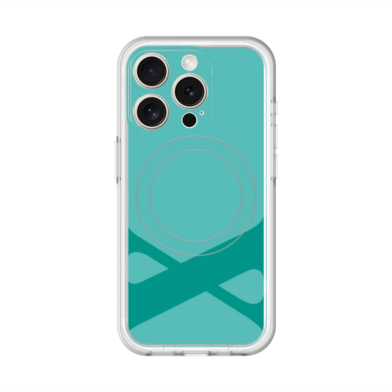 スリムプロテクションプレミアムケース with MagSafe［ オリジナル - initial color - X light green ］