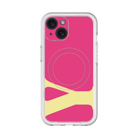 スリムプロテクションプレミアムケース with MagSafe［ オリジナル - initial color - Y pink ］