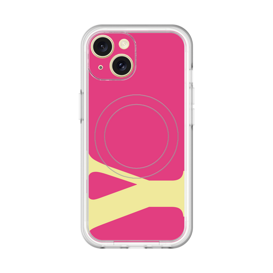 スリムプロテクションプレミアムケース with MagSafe［ オリジナル - initial color - Y pink ］