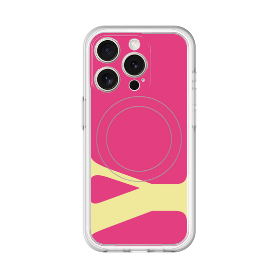スリムプロテクションプレミアムケース with MagSafe［ オリジナル - initial color - Y pink ］