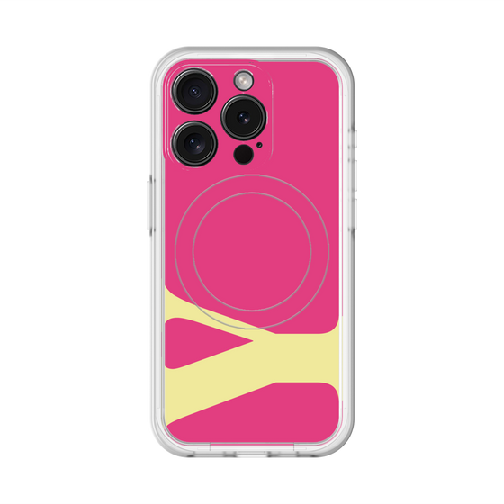 スリムプロテクションプレミアムケース with MagSafe［ オリジナル - initial color - Y pink ］
