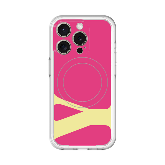 スリムプロテクションプレミアムケース with MagSafe［ オリジナル - initial color - Y pink ］