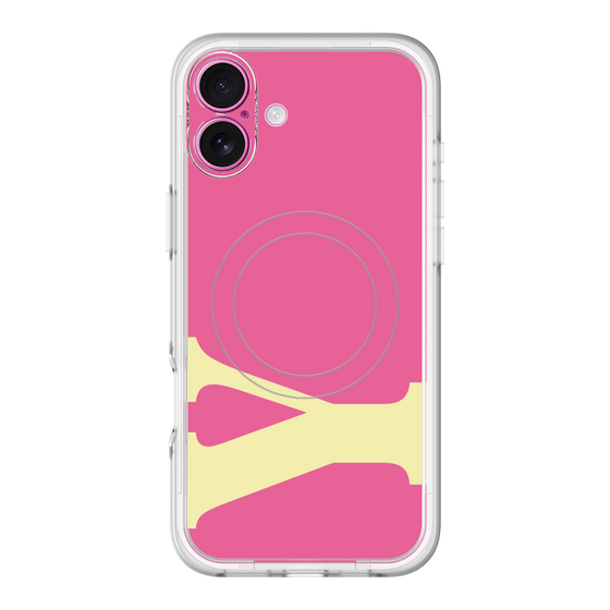 スリムプロテクションプレミアムケース with MagSafe［ オリジナル - initial color - Y pink ］