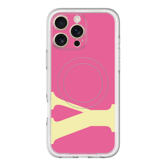 スリムプロテクションプレミアムケース with MagSafe［ オリジナル - initial color - Y pink ］