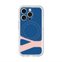 スリムプロテクションプレミアムケース with MagSafe［ オリジナル - initial color - Y navy ］