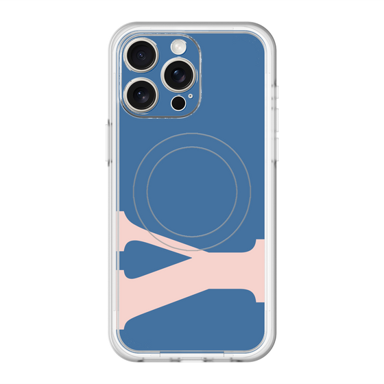 スリムプロテクションプレミアムケース with MagSafe［ オリジナル - initial color - Y navy ］
