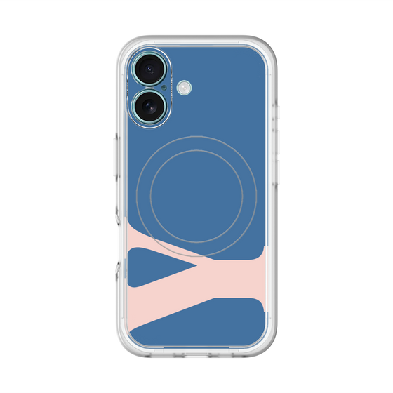 スリムプロテクションプレミアムケース with MagSafe［ オリジナル - initial color - Y navy ］