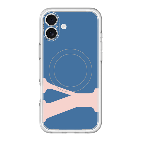 スリムプロテクションプレミアムケース with MagSafe［ オリジナル - initial color - Y navy ］