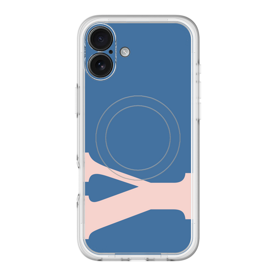 スリムプロテクションプレミアムケース with MagSafe［ オリジナル - initial color - Y navy ］
