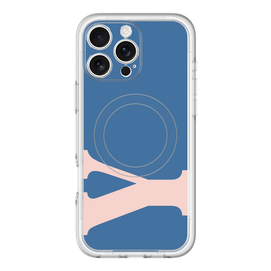 スリムプロテクションプレミアムケース with MagSafe［ オリジナル - initial color - Y navy ］