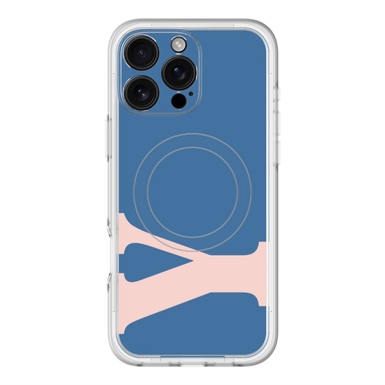 スリムプロテクションプレミアムケース with MagSafe［ オリジナル - initial color - Y navy ］