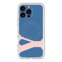スリムプロテクションプレミアムケース with MagSafe［ オリジナル - initial color - Y navy ］