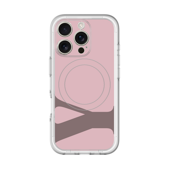 スリムプロテクションプレミアムケース with MagSafe［ オリジナル - initial color - Y dusty pink ］