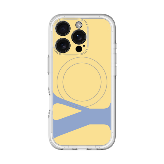 スリムプロテクションプレミアムケース with MagSafe［ オリジナル - initial color - Y yellow ］