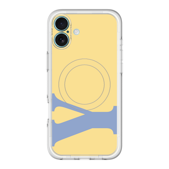 スリムプロテクションプレミアムケース with MagSafe［ オリジナル - initial color - Y yellow ］