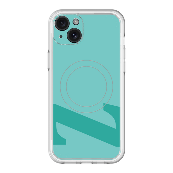 スリムプロテクションプレミアムケース with MagSafe［ オリジナル - initial color - Z light green ］