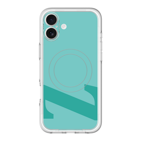 スリムプロテクションプレミアムケース with MagSafe［ オリジナル - initial color - Z light green ］