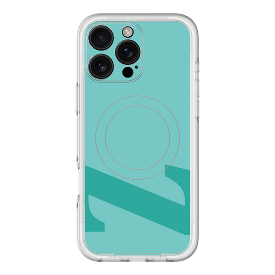 スリムプロテクションプレミアムケース with MagSafe［ オリジナル - initial color - Z light green ］