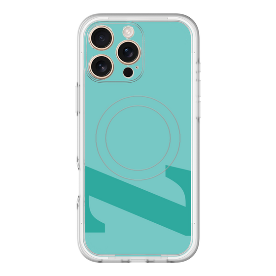 スリムプロテクションプレミアムケース with MagSafe［ オリジナル - initial color - Z light green ］