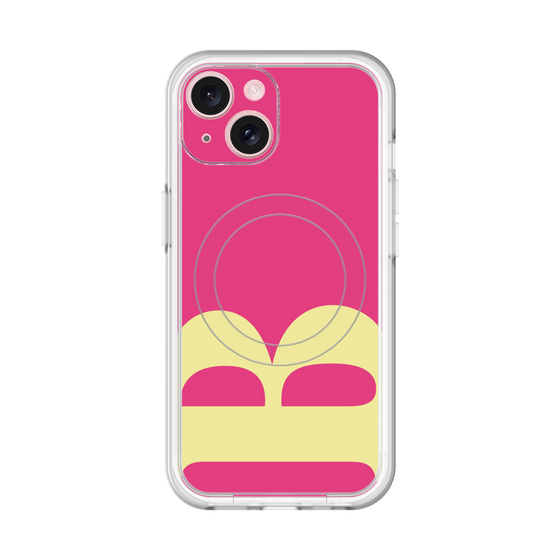 スリムプロテクションプレミアムケース with MagSafe［ オリジナル - initial color - B pink ］