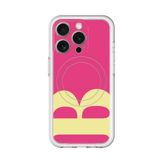 スリムプロテクションプレミアムケース with MagSafe［ オリジナル - initial color - B pink ］