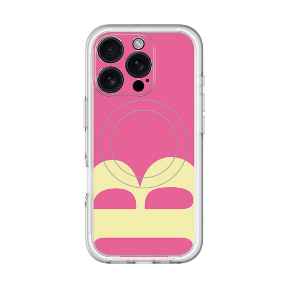 スリムプロテクションプレミアムケース with MagSafe［ オリジナル - initial color - B pink ］