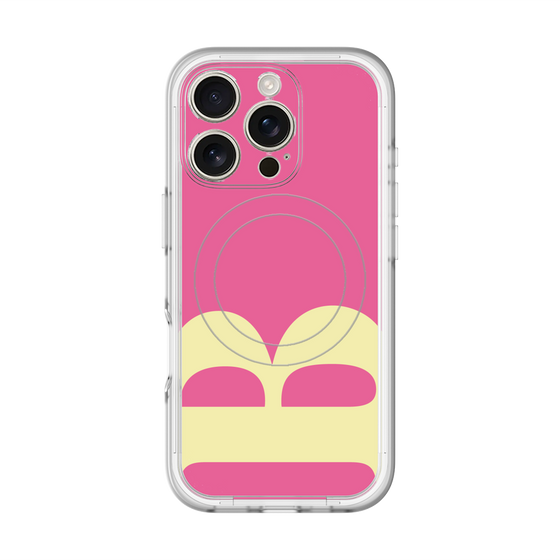スリムプロテクションプレミアムケース with MagSafe［ オリジナル - initial color - B pink ］