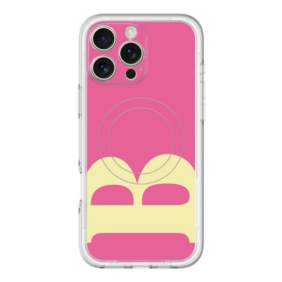 スリムプロテクションプレミアムケース with MagSafe［ オリジナル - initial color - B pink ］