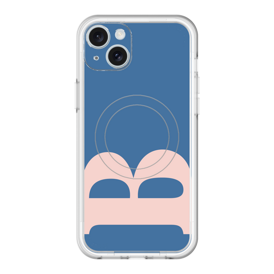 スリムプロテクションプレミアムケース with MagSafe［ オリジナル - initial color - B navy ］