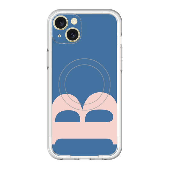 スリムプロテクションプレミアムケース with MagSafe［ オリジナル - initial color - B navy ］