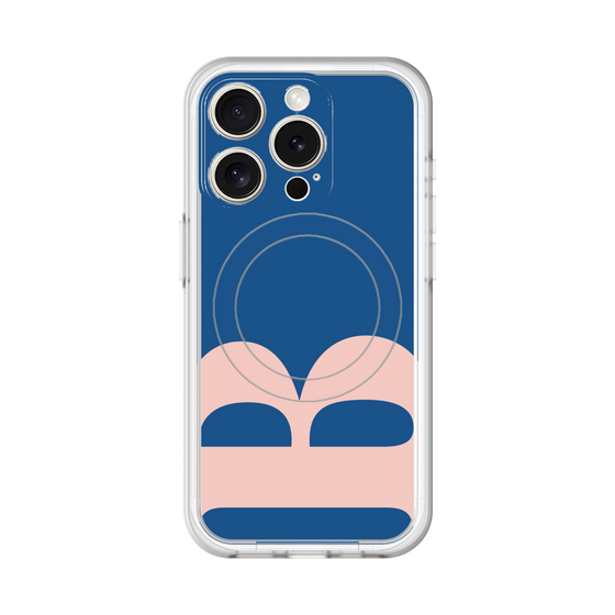 スリムプロテクションプレミアムケース with MagSafe［ オリジナル - initial color - B navy ］